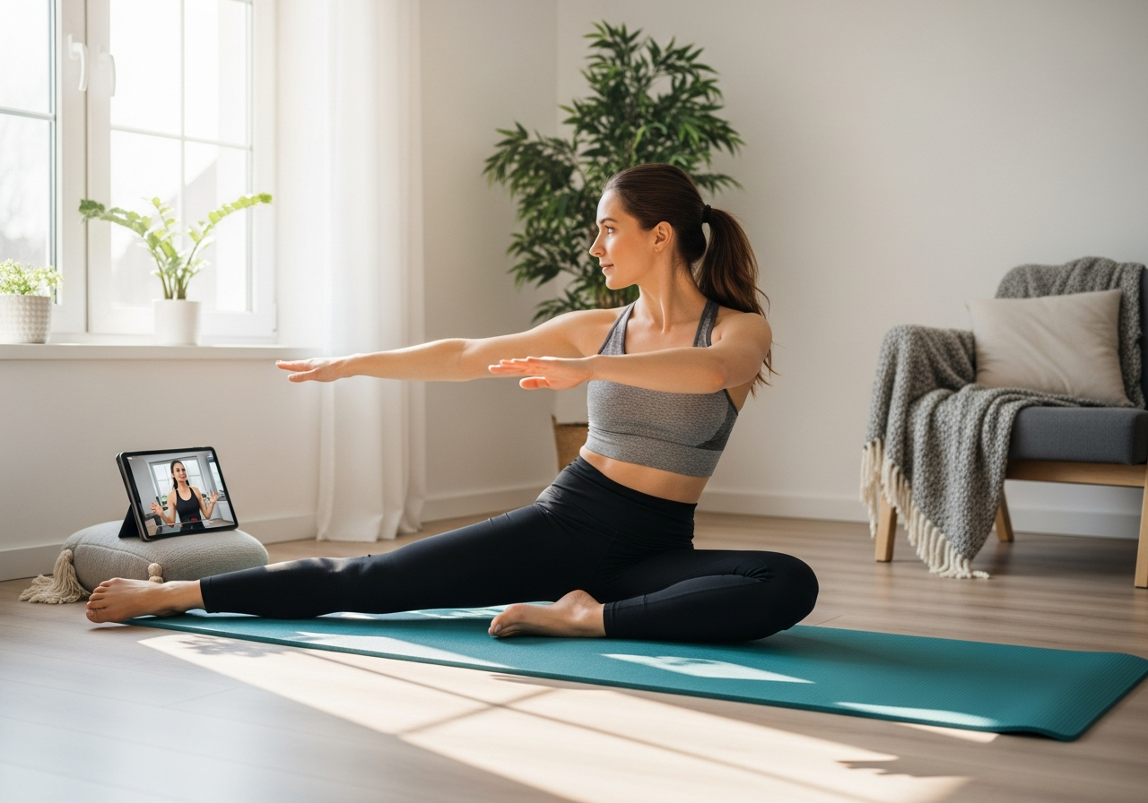 Упражнения на коврике онлайн